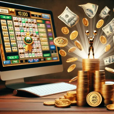 Colorful Keno online game interface